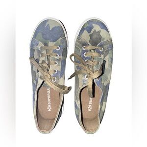 Superga Camouflage Platforms